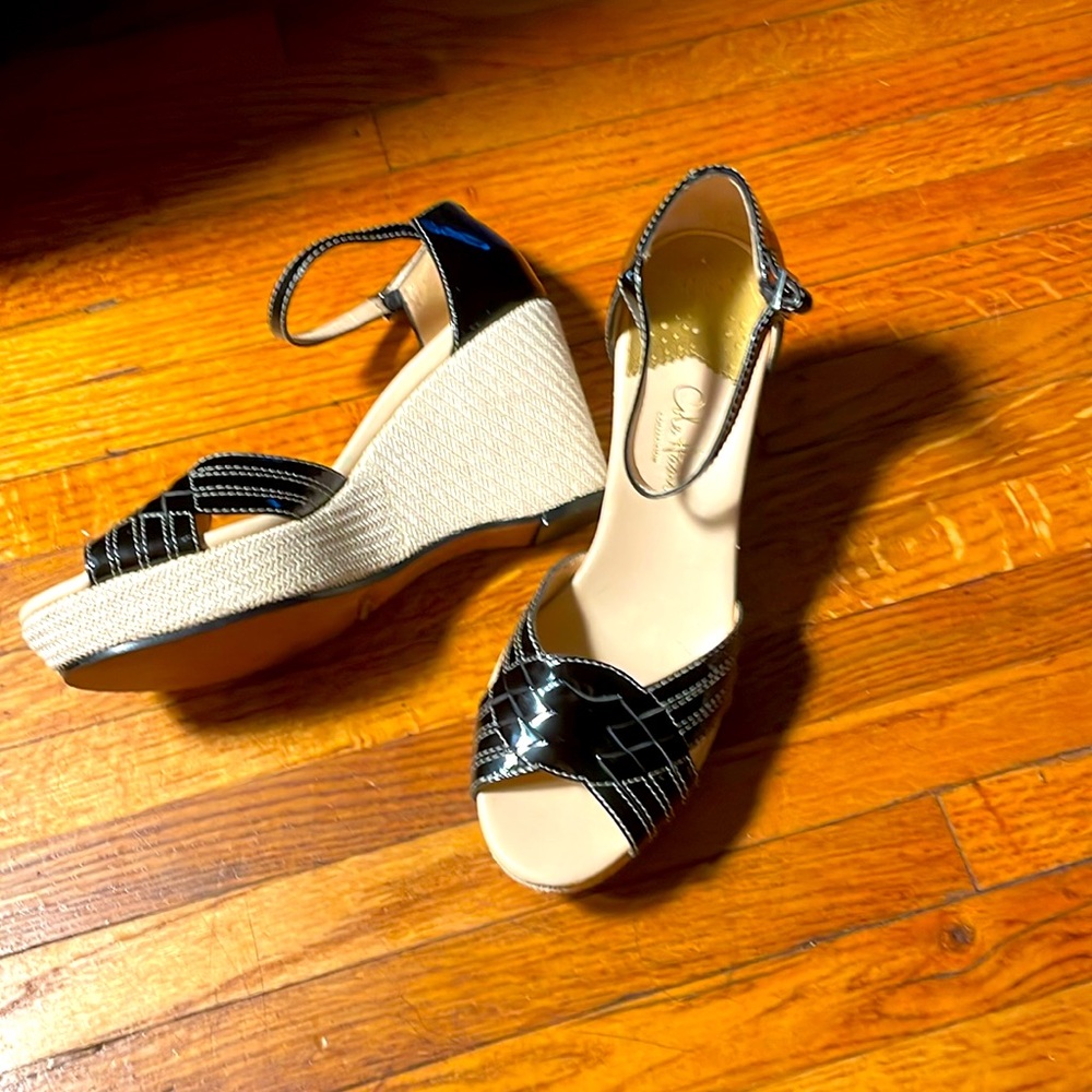 Cole Haan Summer peep toe wedge sandals - Picture 6 of 10